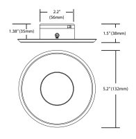 SureFit LED Downlight, DLF-20-120-4K-WH, 713 Lumens, 4000K.