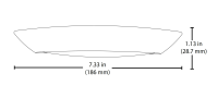 6" Low Profile LED Surface Mount, DSK56-208-120-3K-WH, 841 Lumens, 3000K.