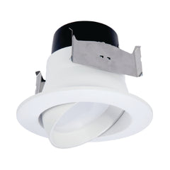 Halo LA4 Gimbal LED Downlight, LA4069401EWH, 630 Lumens,  4000K.