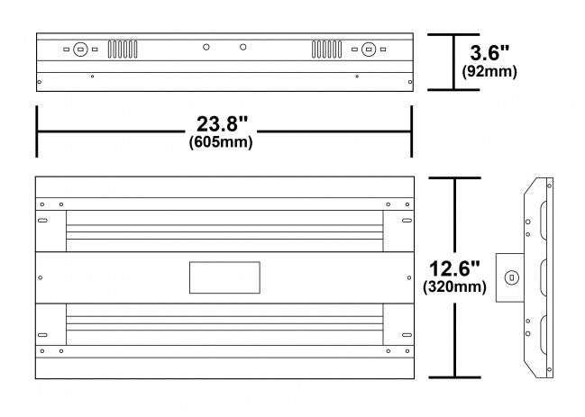 HBL3223UNV40K - LED Low Bay/High Bay - 4000K - 28,615 Lumens.