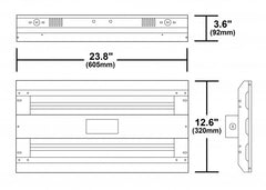 HBL3223UNV40K - LED Low Bay/High Bay - 4000K - 28,615 Lumens.