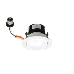 DLG4-10-120-2K-WH, 4 Inch LED Gimbal Downlight, 630 Lumens, 2700K.