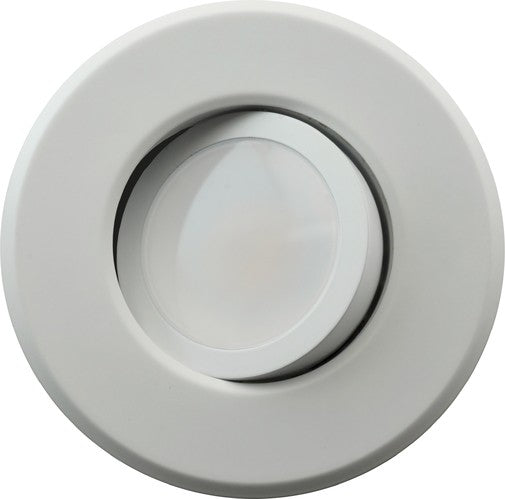 DLG56-10-120-2K-WH, 5/6 Inch LED Gimbal Downlight, 1064 Lumens, 2700K.