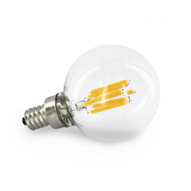 2 Watt Filament G45 LED Globe, E12 Base, 2700K, 20W Equivalent